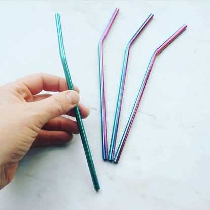 Rainbow Straws - Pack of 4