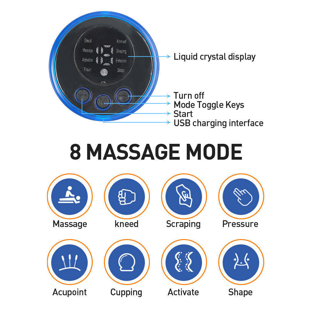 EMS Foot Massager Mat Electric Pad Blood Muscle Circulation Relief Pain LED USB