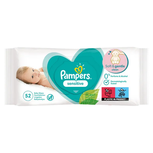 Pampers Sensitive Baby Wipes 52 Wipes