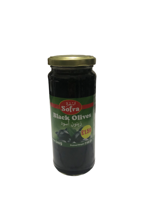 Sofra Black Olives 340g