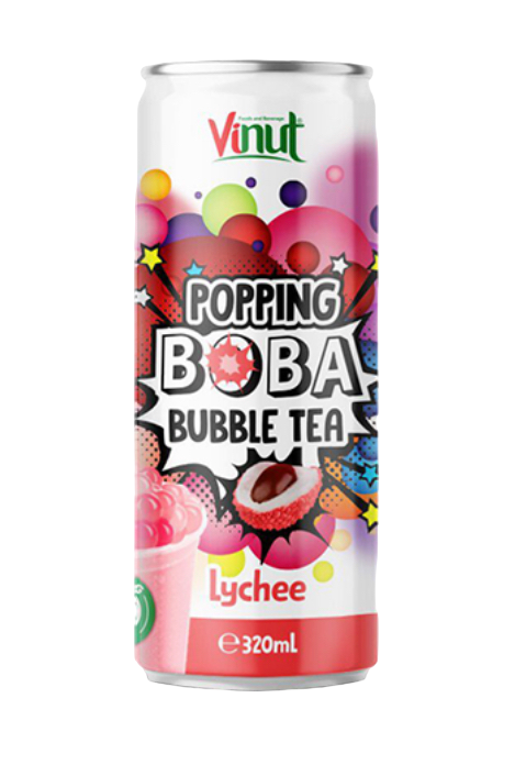 Bubble Tea Lychee Flavour 320ml x 6