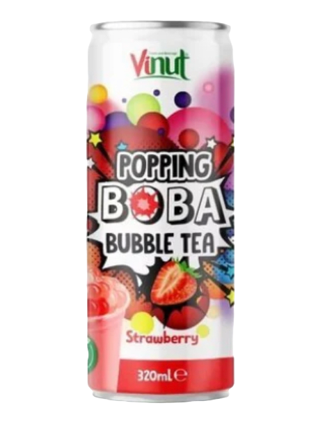 Bubble Tea Strawberry Flavour 320ml x 6