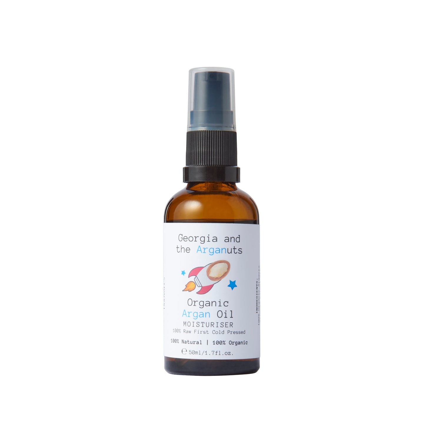 Georgia and the Arganuts Children's Organic Argan Oil Moisturiser 50ml | Nourishing and Soothing Care for Sensitive Skin