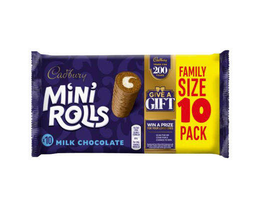 Cadbury Mini Chocolate Rolls 10pcs