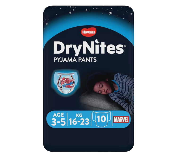 Huggies Drynites Boy 3-5 Yrs 10 pack, 16-23kg