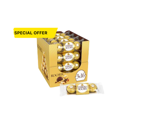 Ferrero Rocher 3pcs x 16 (48pcs altogether)