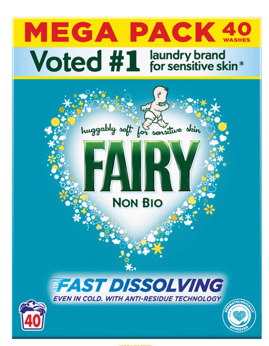 Fairy Non Bio Washing Powder 40 Washes 2400g