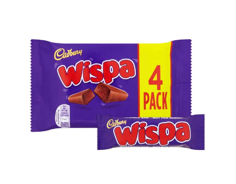 Cadbury Wispa Chocolate 4x27.9g