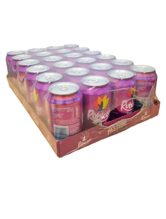 Rubicon Sparkling Passion Fizzy Can drink 330ml x 24