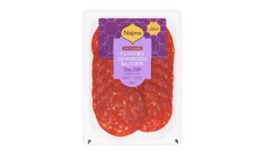 Najma Halal Turkey Chorizo Slices 80g