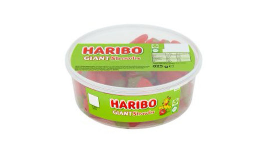 Haribo Giant Strawberry Vegetarian 825g (75pcs)