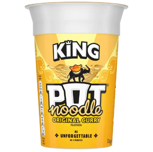 Pot Noodle Original Curry Instant Noodles King Pot 114g