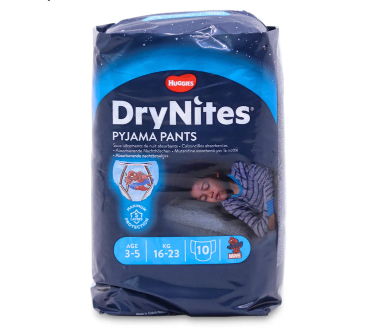 Huggies Drynites Boy 3-5 Yrs 10 pack, 16-23kg