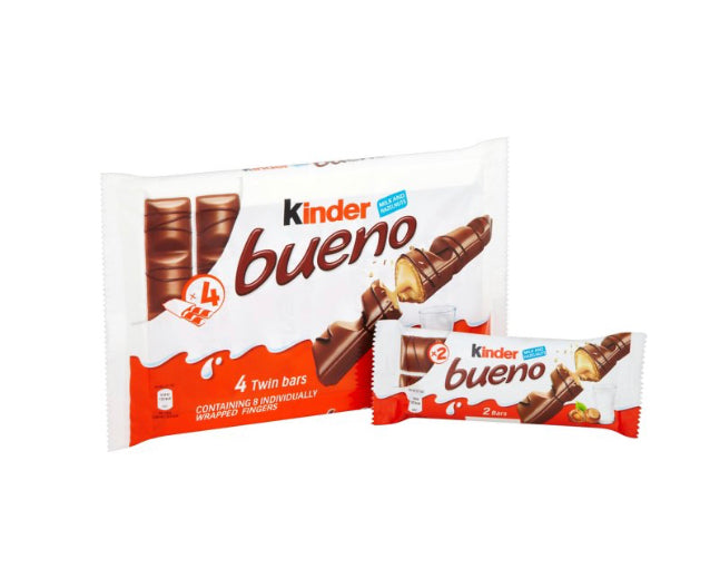 Kinder Bueno Chocolate 4x43g (Twin Bars)