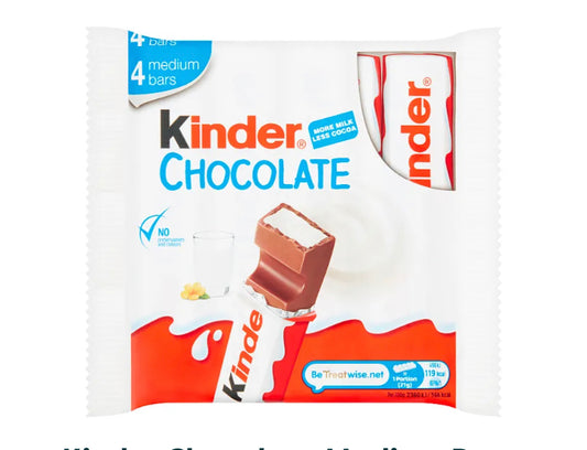 Kinder Chocolate 4 pack 50g