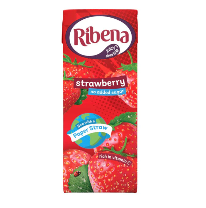 Ribena No Added Sugar Strawberry Cartons 6X250ml