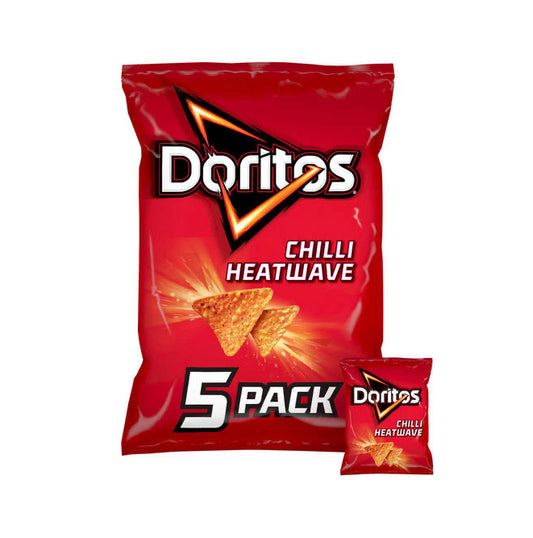 Doritos Chilli Heatwave Crisps 5x30g