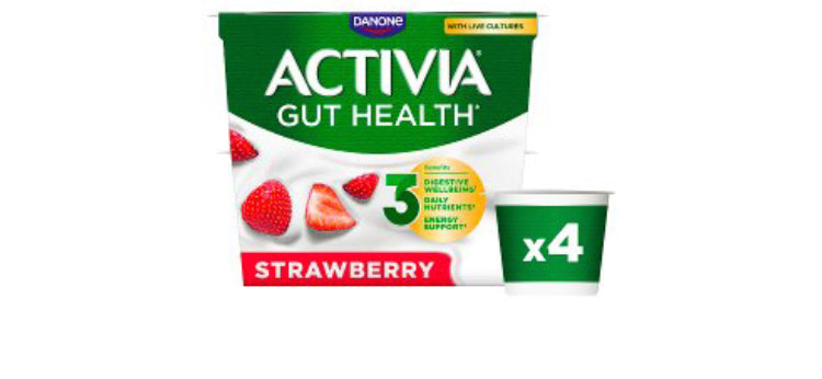 Activia Strawberry Yoghurt 0% Fat 115g x 4