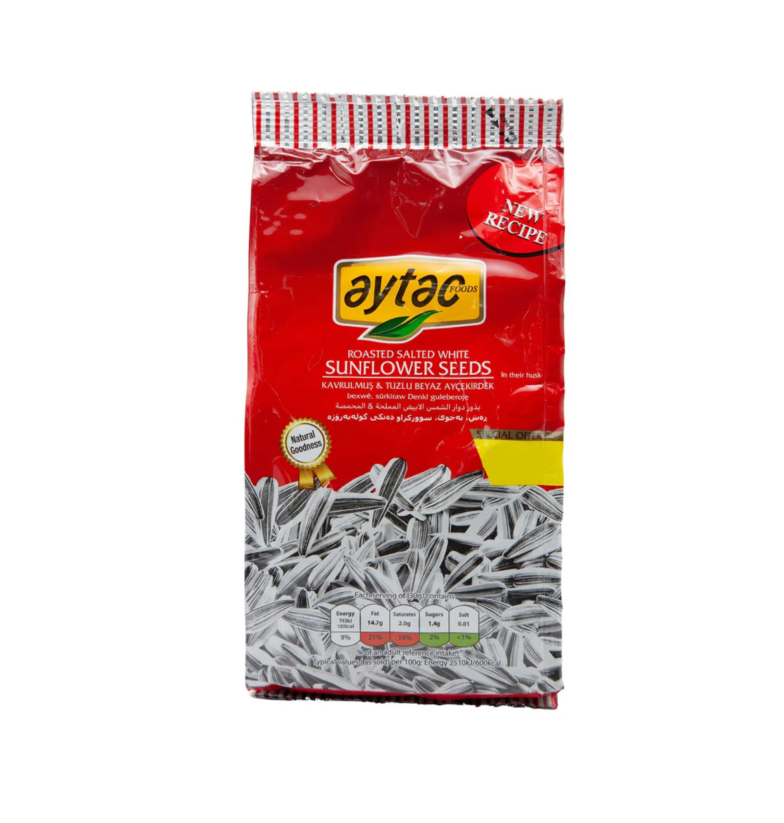 Aytac Salted and Roasted White Sunflower Seeds 70g