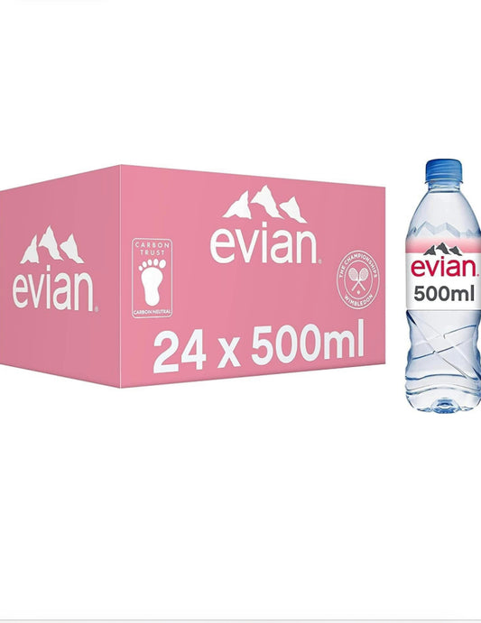 Evian Natural Water 24x500ml