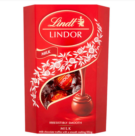 Lindt Lindor Milk Chocolate Truffles Carton 200g