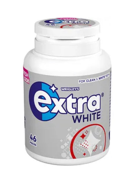 Extra White Sugarfree Chewing Gum Bottle 46 Pieces