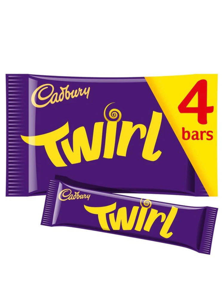 Cadbury Twirl Chocolate 4x2bars 136g