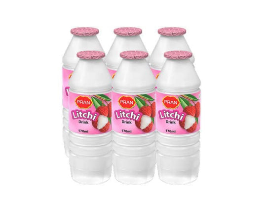 Pran Lychee Drink x 6 With Straws