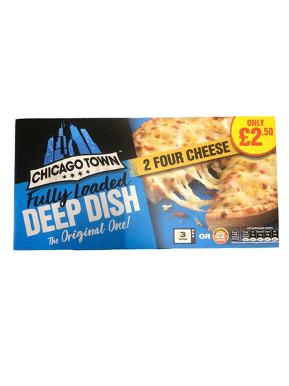 Chicago Town 2 Four Cheese Pizza’s, 2 x 148g