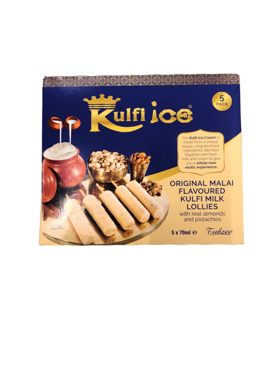 Kulfi Original Malai Milk Ice Cream Lollies 5 x 70ml