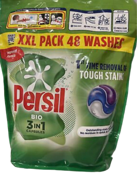 Persil XXL Pack Bio 3 in 1 Capsules 48 Washes