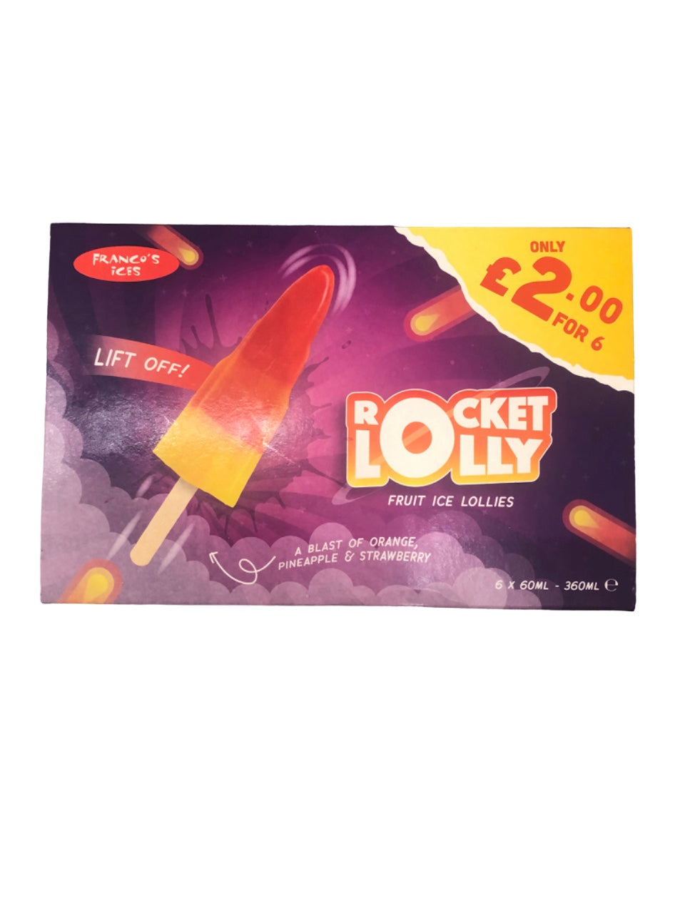 Rocket Lolly Ice Cream 6x60ml