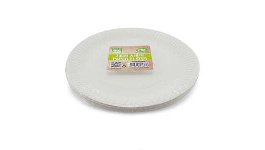 Pps White Paper Plates 23cm x 25