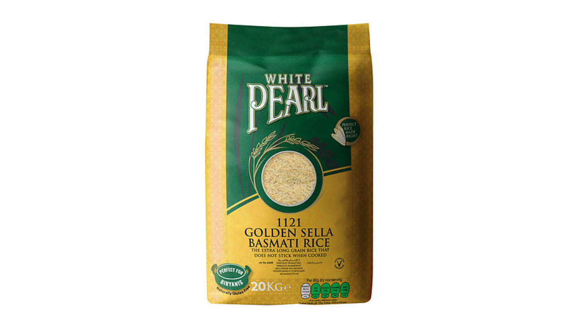 White Pearl Golden Sella Basmati Rice 20kg