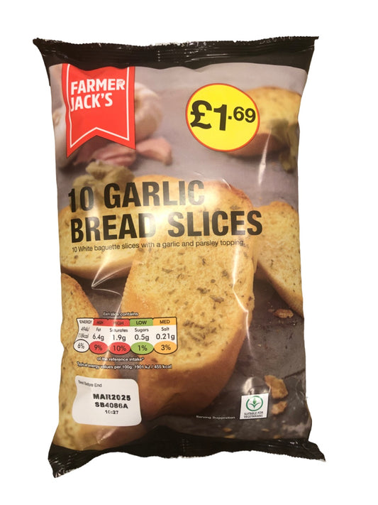 Farmer Jack Garlic Bread Slices x 10