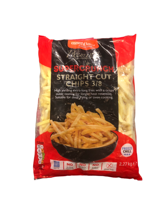 Quality Frozen Straight Crunchy Cut Chips 2.27kg