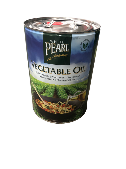 White Pearl 20ltr Vegetable Oil Tin