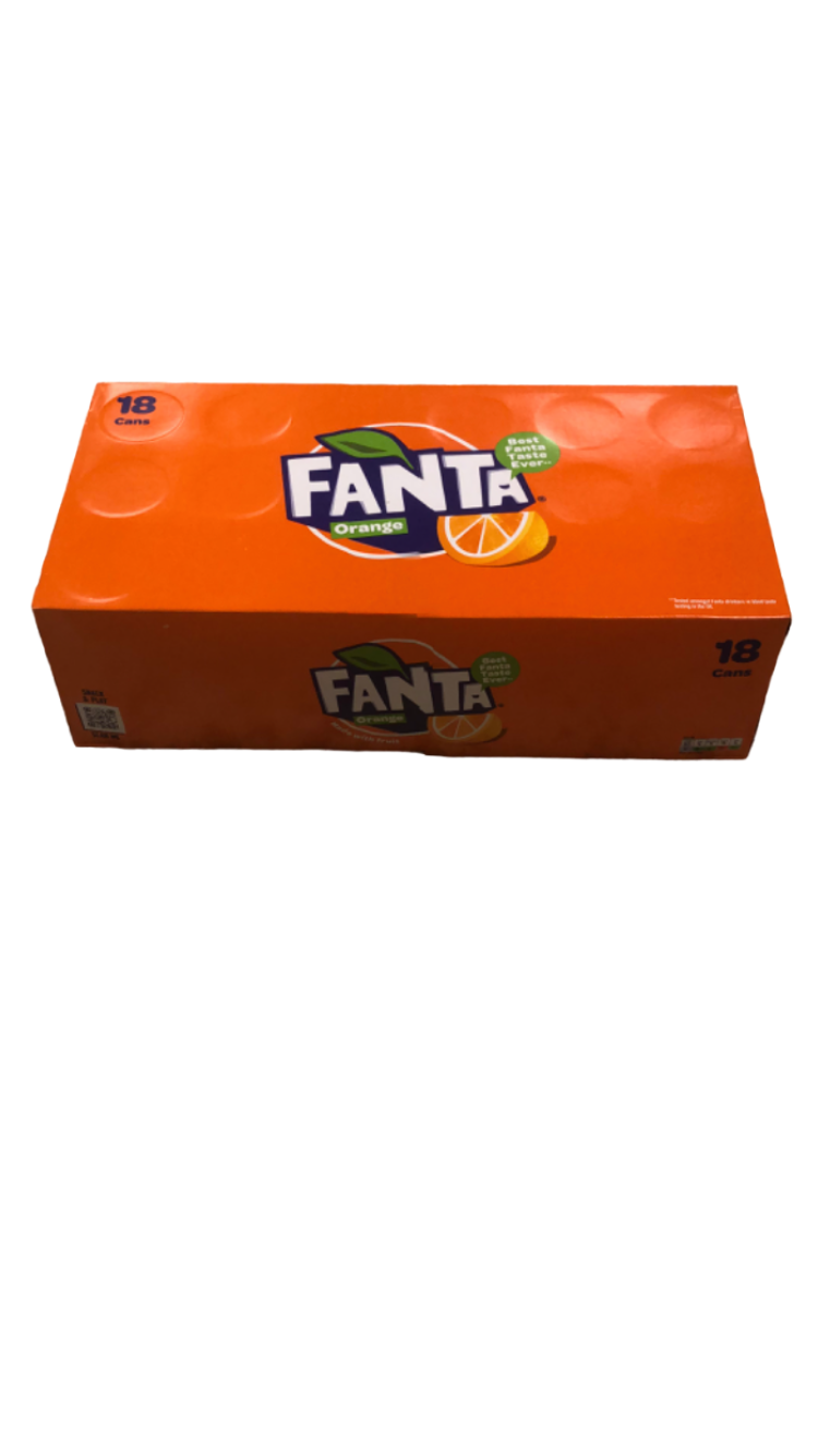 Fanta orange 18 cans