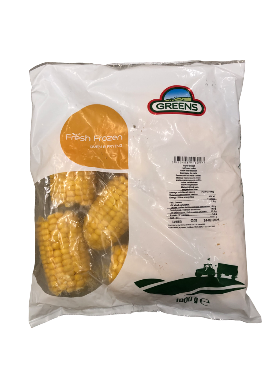 Greens Corn Cobs 1kg