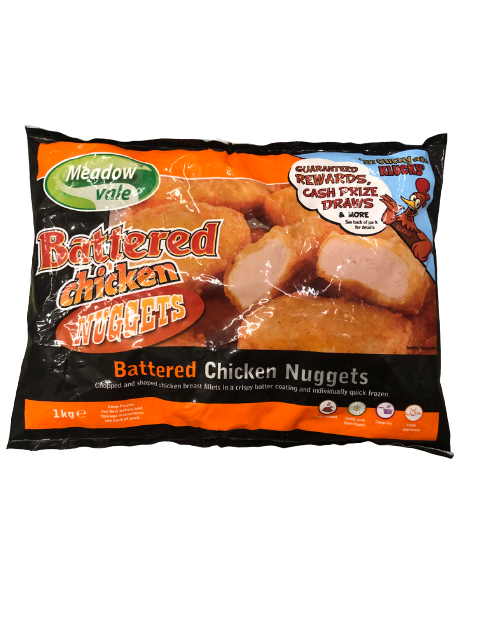 Meadow Vale Battered Chicken Nuggets 1kg