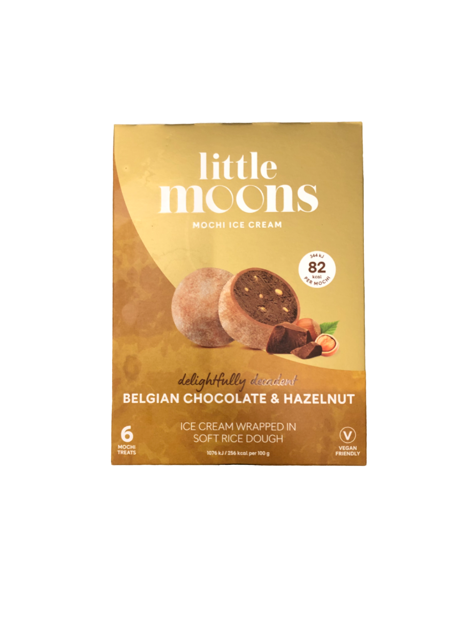 Little Moons Belgian Chocolate & Hazelnut Ice Cream x 6