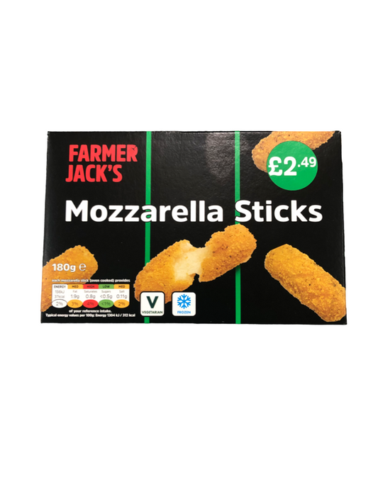 Farmer Jacks Mozzarella Sticks 180g