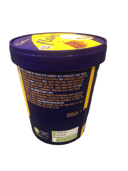 Cadbury Flake Vanilla Ice Cream 480ml