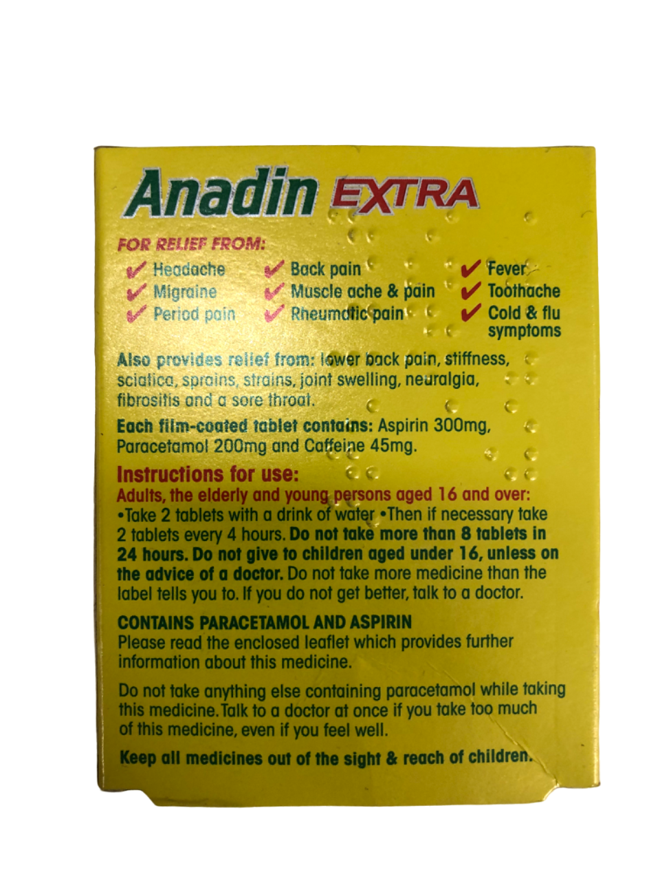 Anadin EXTRA 16 Caplets