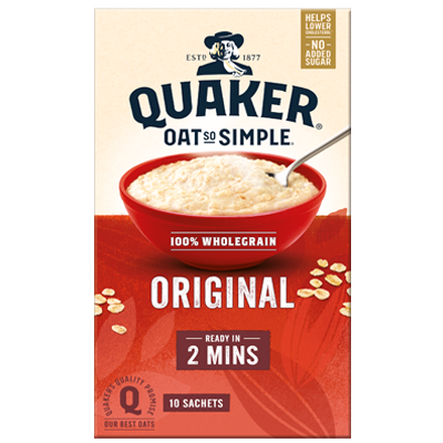 Quaker Oats Original Porridge 10 Sachets (27g in each sachet)