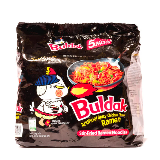 Buldak Hot Chicken Flavour Noodles Ramen 5 Packs