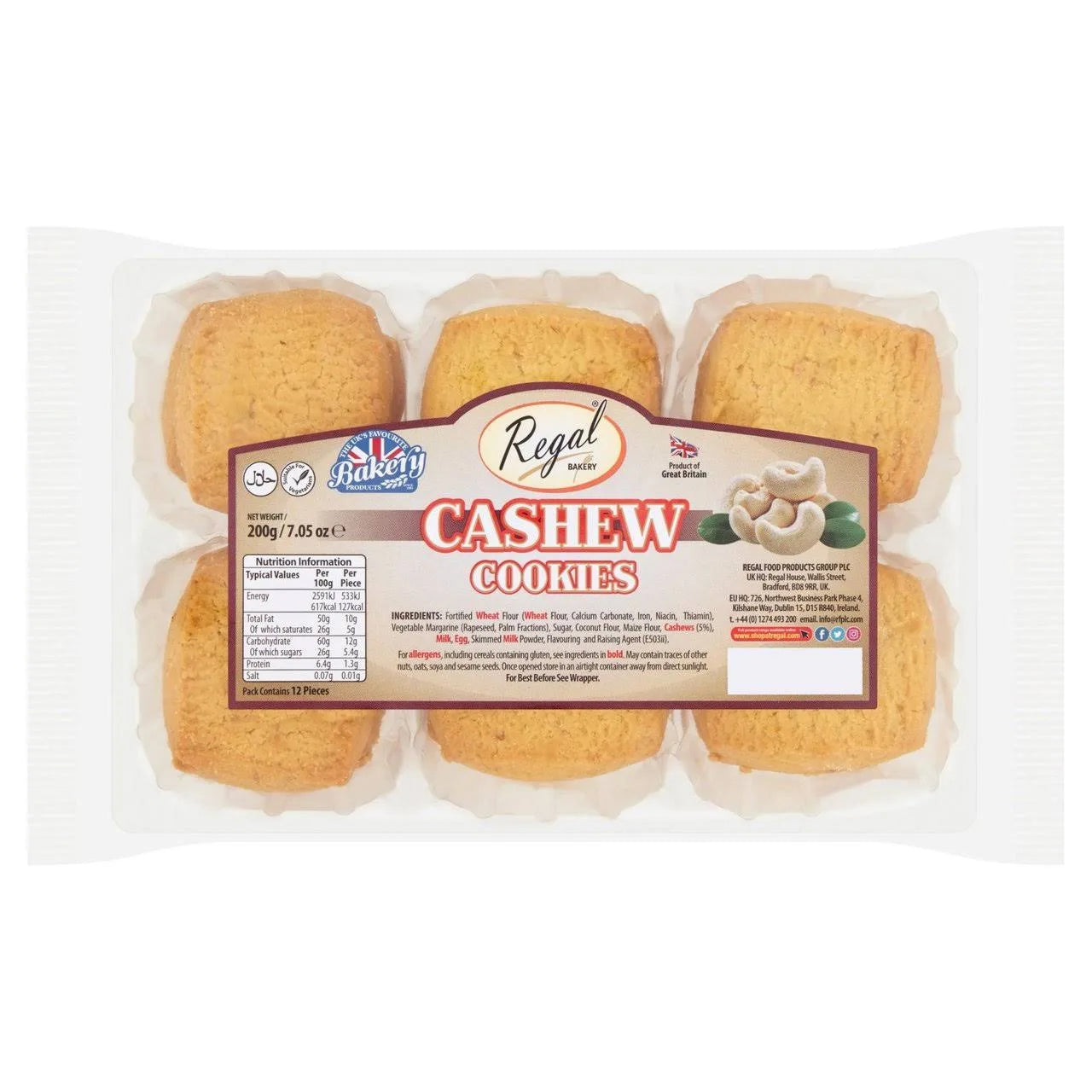 Regal Cashew Cookies 200g