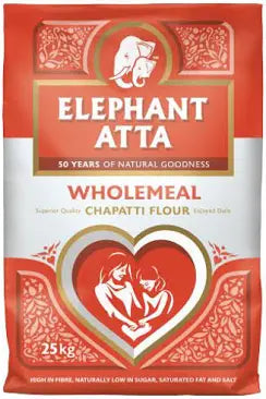 Elephant Atta Wholemeal Chapatti Flour 25kg