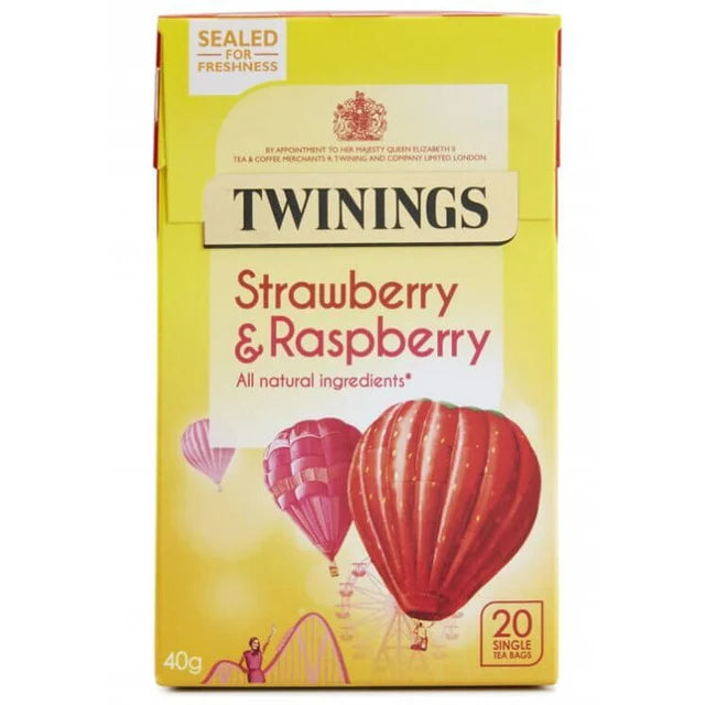 Twinings Strawberry & Raspberry 20 Tea Bags 40g