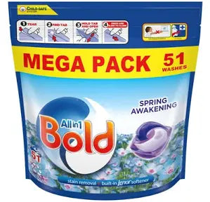 Bold All In One Washing Liquid Pods Spring Awakening 51 Washes